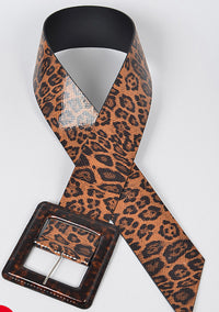 Leopard Thick Skin Belt