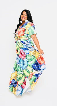 Tropical Floral Skirt Set