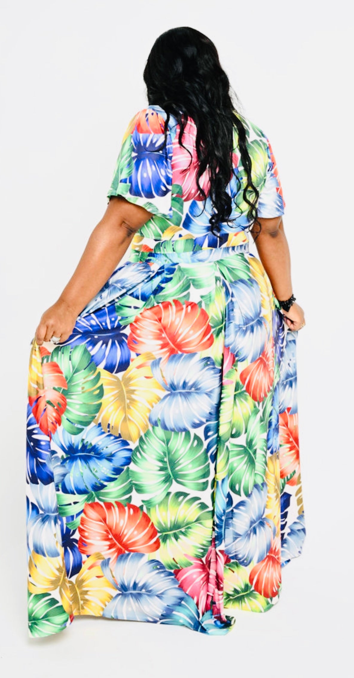 Tropical Floral Skirt Set