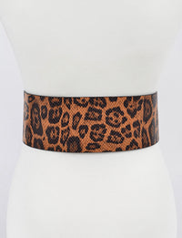 Leopard Thick Skin Belt