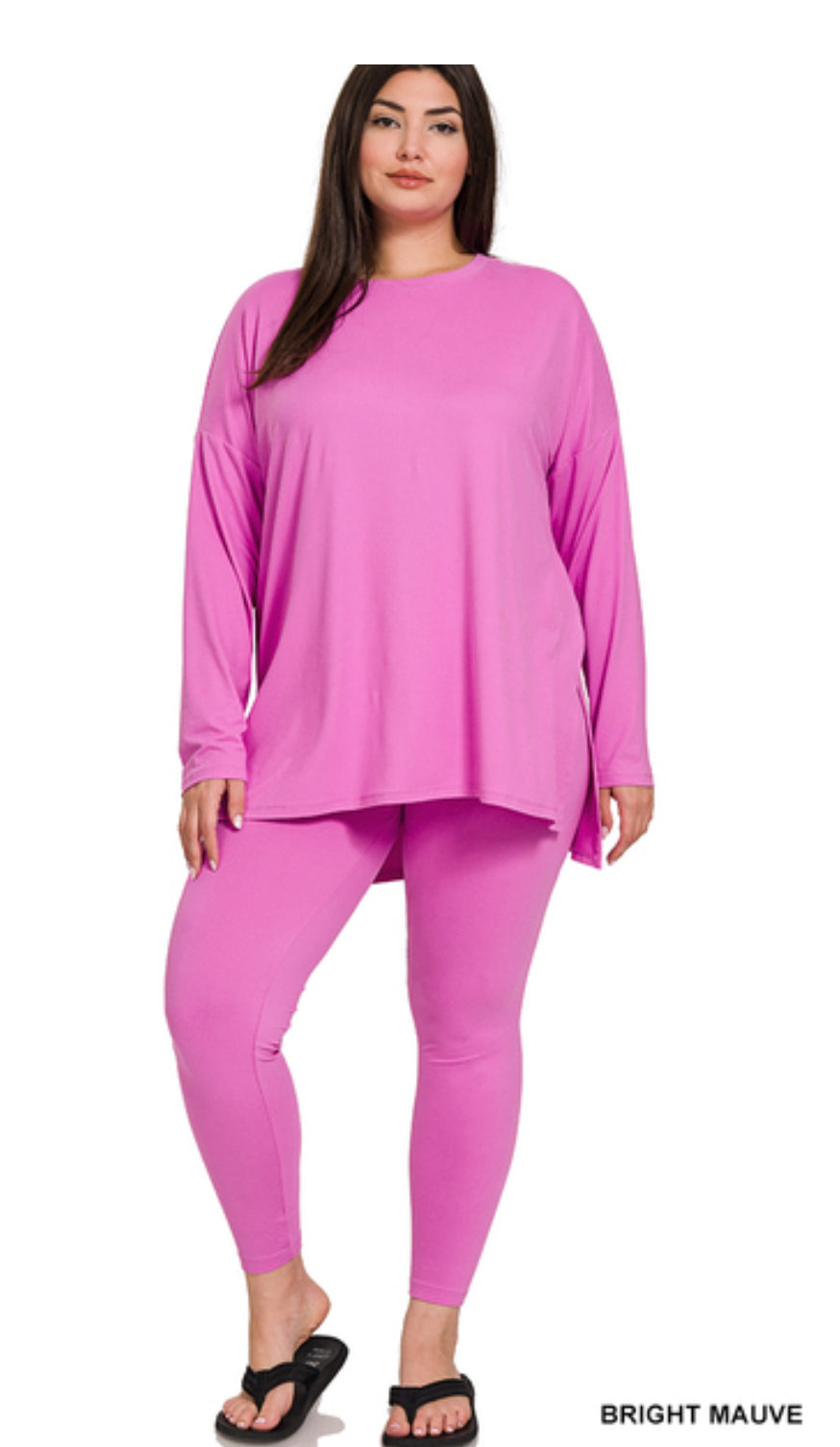 Swooped Neck Legging Set